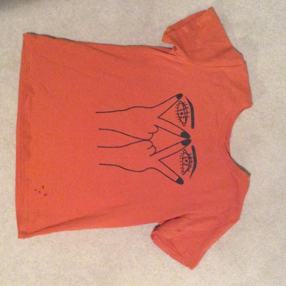 Dark Orange tan t shirt