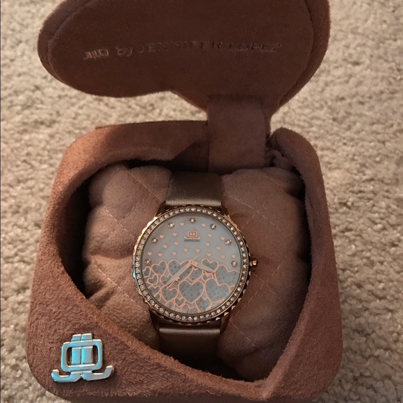JLo watch. Brand new never worn with suede box