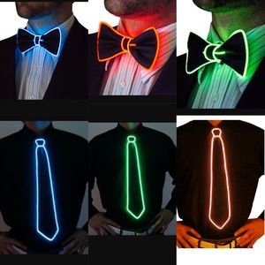 1Ct LED Tie or Bowtie pick your color on comment
