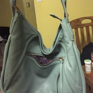Perlina light blue purse