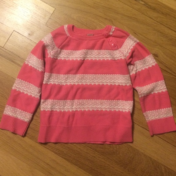 Precious pink and white girly sweatshirt