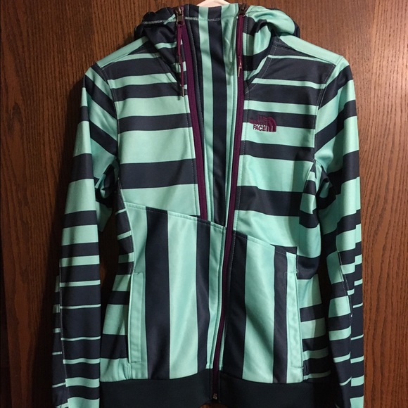 Turquoise and Navy North Face Sweatshirt