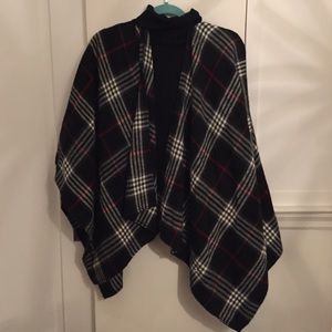 Plaid cape