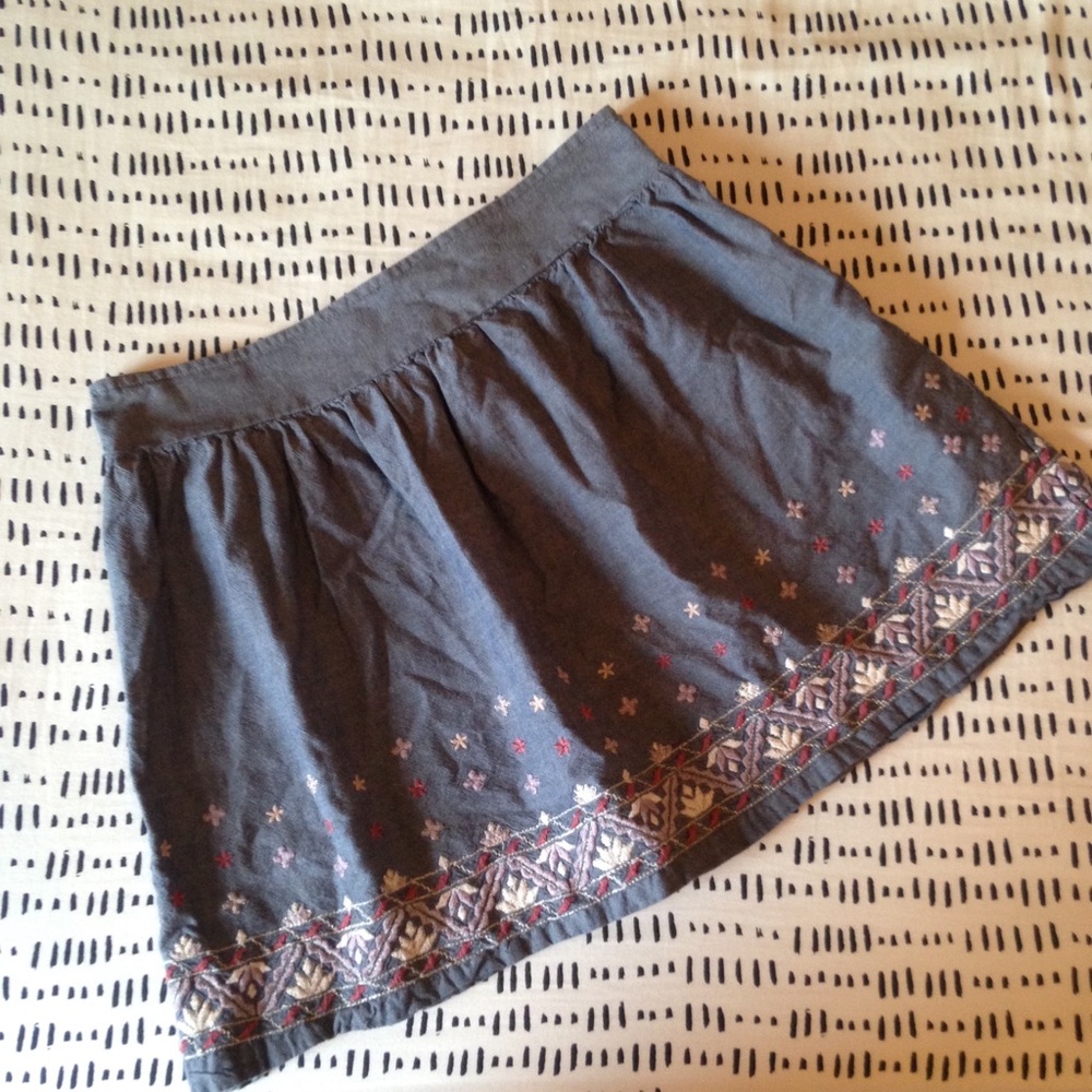 🚨LAST CHANCE‼️ AEO Chambray Skirt