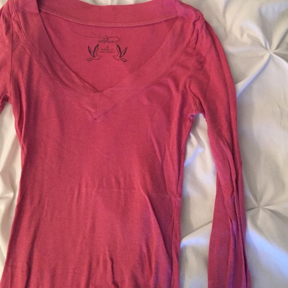 V neck long sleeve