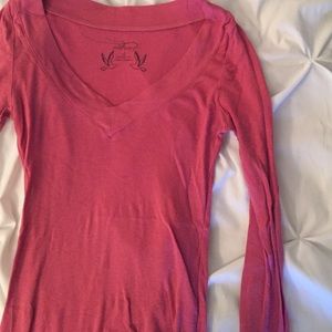 V neck long sleeve