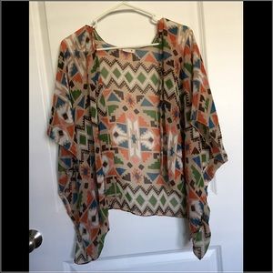 Tribal Print Kimono