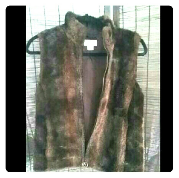 Faux fur vest
