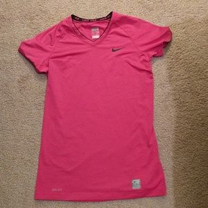 Pink Nike Pro Workout Dri-Fit Top