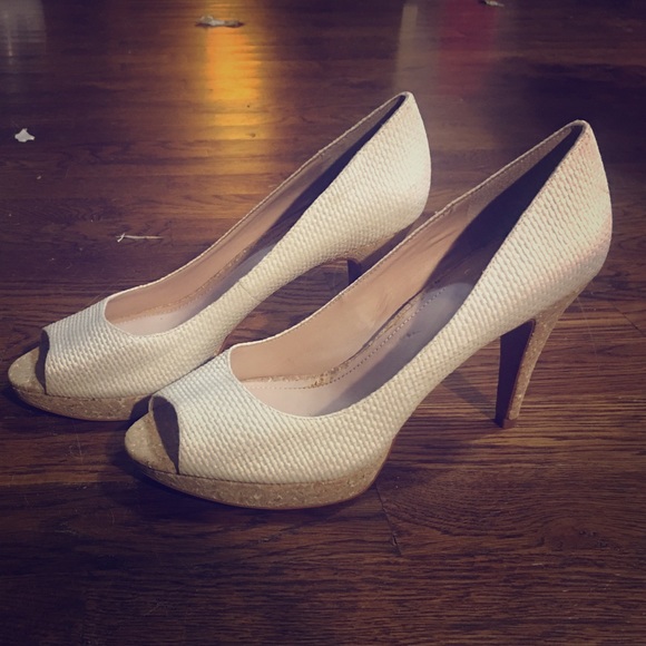 White peep toe