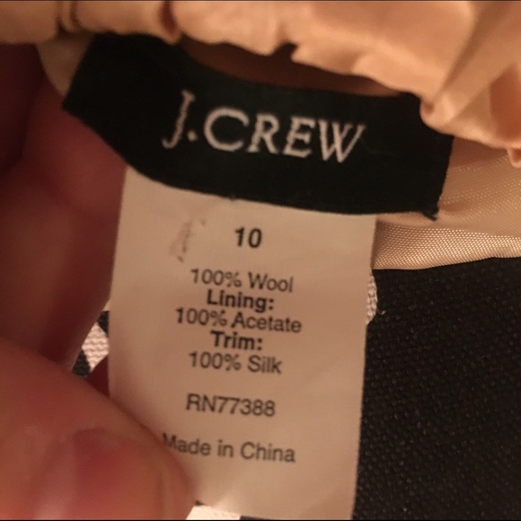 J. Crew Wool Jacket w/Silk Trim - Picture 3 of 3