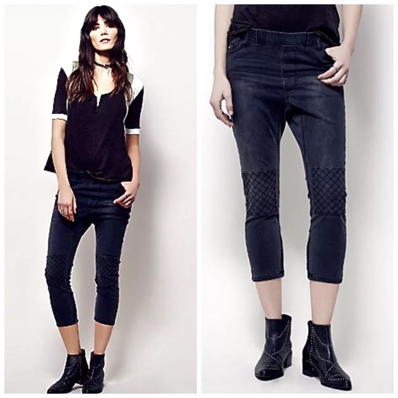 FREE PEOPLE ONE TEASPOON KILLERS HAREM CROP JEANS - Picture 1 of 4