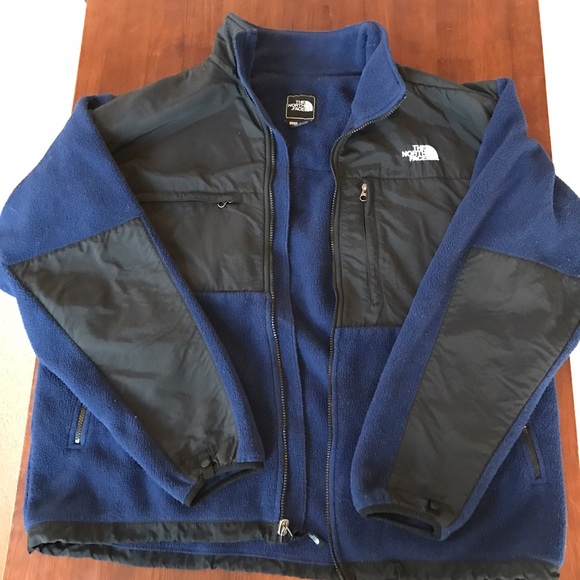 Men's XL blue/black North Face Denali fleece