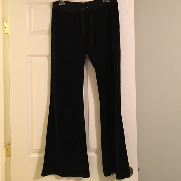 Juicy couture flare leg velour pant