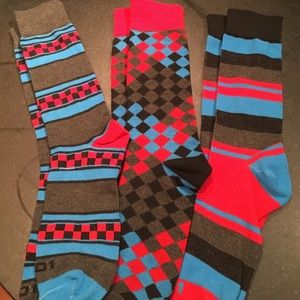 Men's designer And-1 dress Socks, 3 pairs