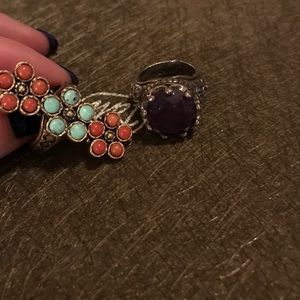 Lucky Brand set of 2 rings