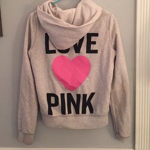 VS PINK ZIP UP
