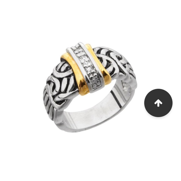Cubic Zirconia Antique Ring