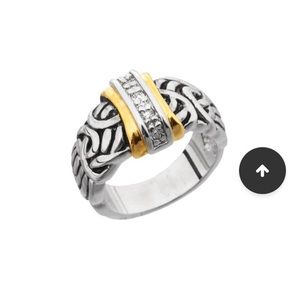 Cubic Zirconia Antique Ring