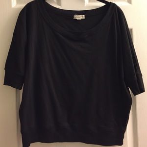 Black Scoop Neck shirt NWOT