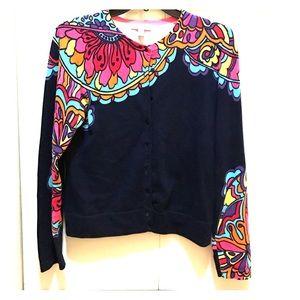 Lilly Pulitzer Navy Cardigan size L