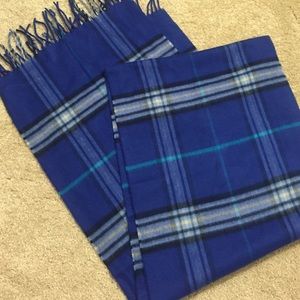 Blue Check Lord & Taylor Scarf