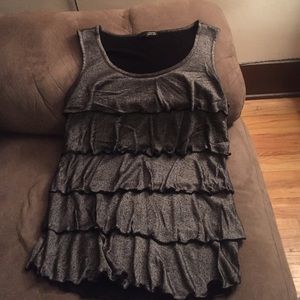Silver Layered Tank Top
