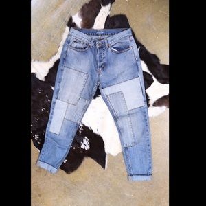Nasty Gal Boyfriend Patch Jeans