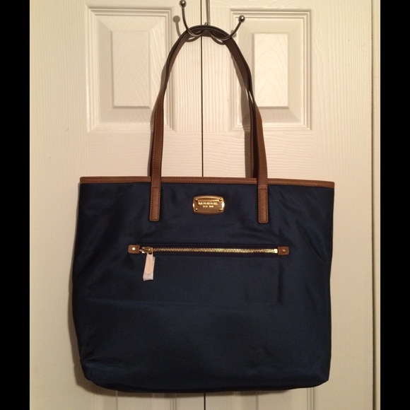 Navy blue Michael Kors tote