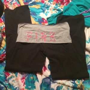 VS PINK chevron yoga pants