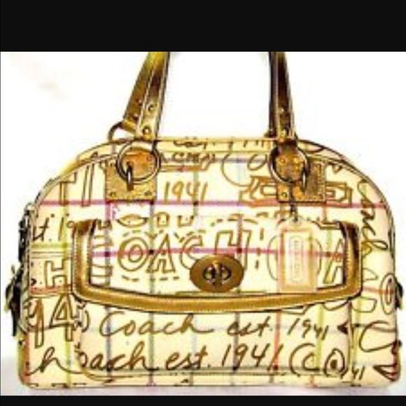 Coach Poppy Graffiti Handbag