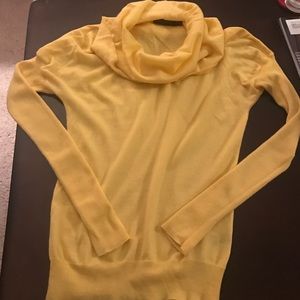 Yellow Cowl Neck Sweater/Blouse