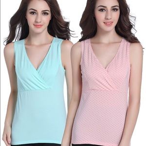 Two Nursing Camisole Top, Size M