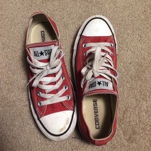 Red converse size 7