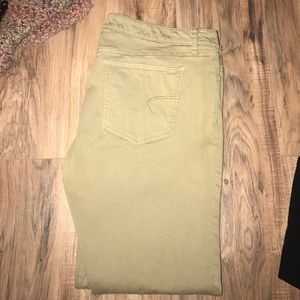Tan khaki skinny pants