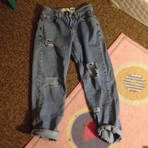 High waisted 550 vintage Levi jeans.