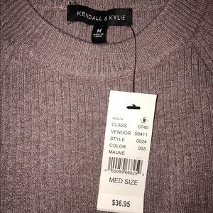 Kendall and Kylie cold shoulder sweater NWT