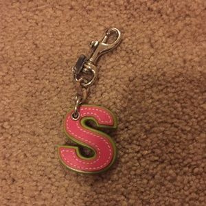 Coach charm keychain