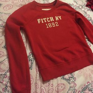 Abercrombie & Fitch red sweatshirt