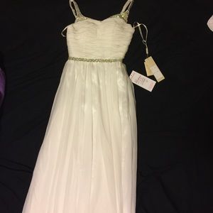 Long white formal dress
