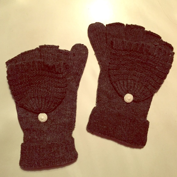 Charcoal Gray Convertible Mittins