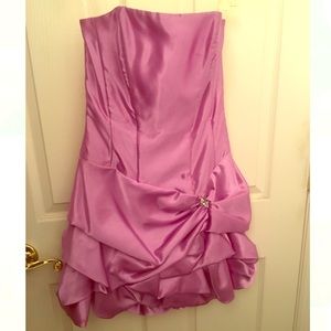 Jessica McClintock pink cocktail dress.