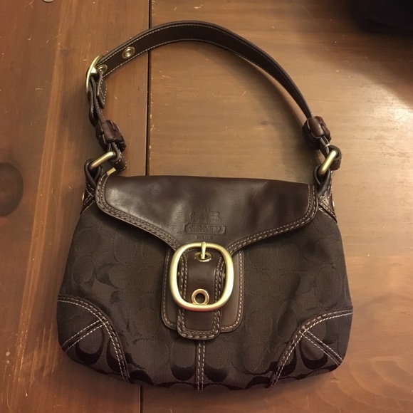 Brown coach purse