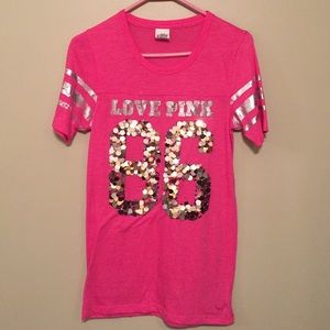 PINK sequin top