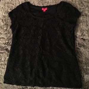 Black lace top