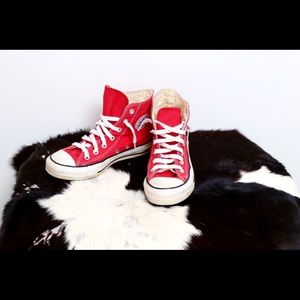Red Hightop Converse