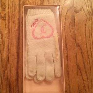 White Juicy Couture Gloves, never worn