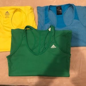 3 Adidas tank tops