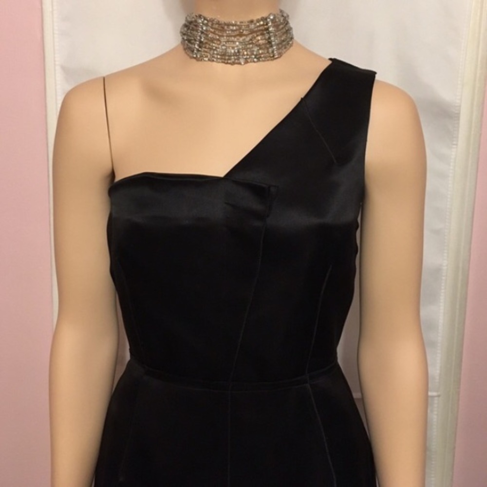 LANVIN  One shoulder Dress heavy silk satin
