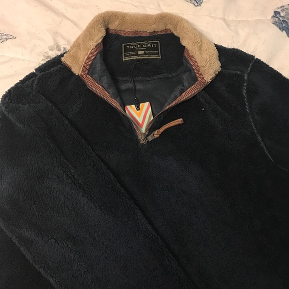 True Grit double plush 1/2 zip Pullover